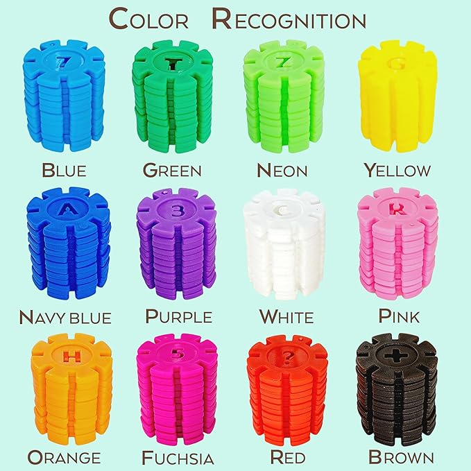 Smart Coins 500 Pieces Interlocking Discs Set, Kids STEM Toys, Kindergarten Classroom Must Haves