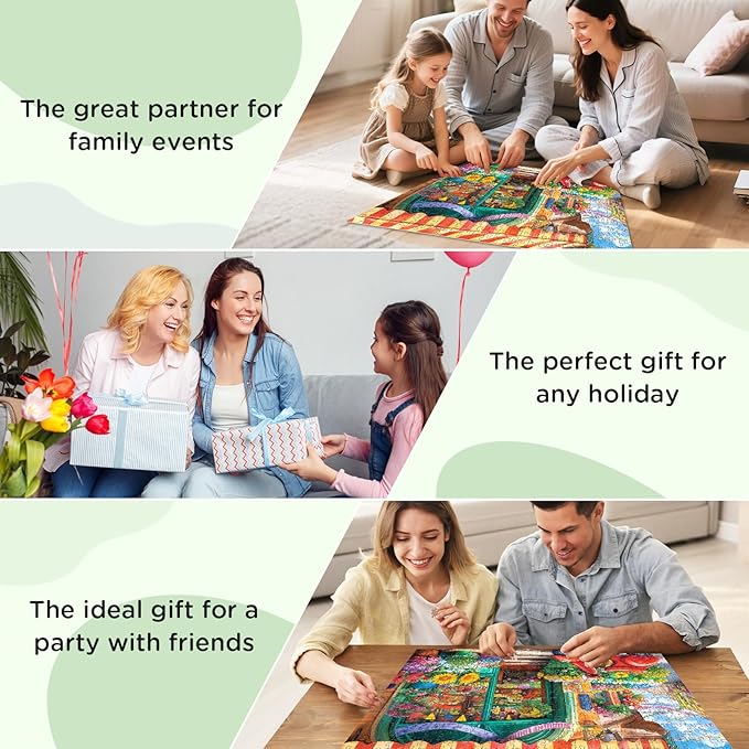 500 Piece Puzzles for Adult, Flower Shop Jigsaw Puzzles 500 Pieces for Adults Kids Senior, Motorcycle Adult Puzzle, Challenging Family Fun Puzzle Activity Game Gift for Friend 20.5 X 15 in
