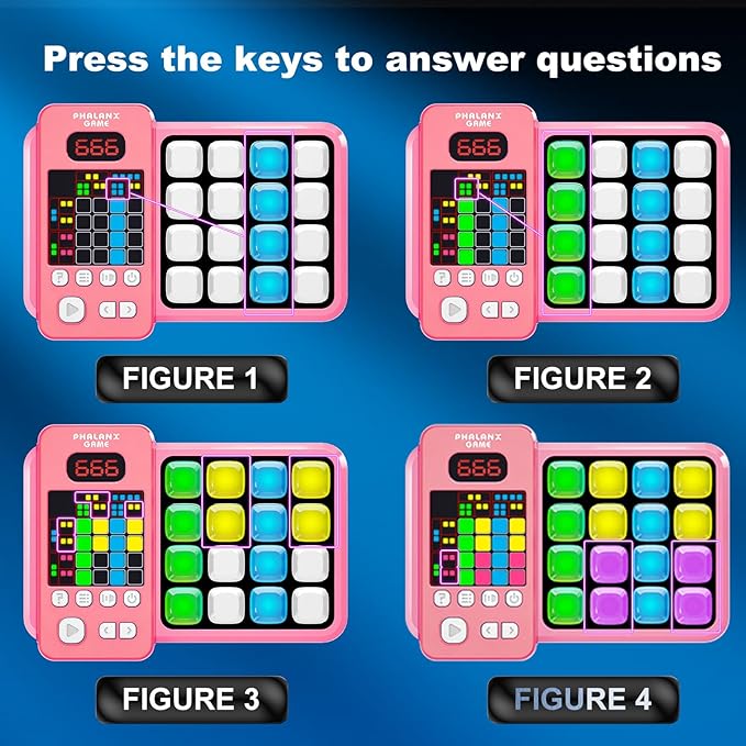 Logic Puzzle & Memory Game for Kids 3+, Tutorial Mode & LED Display – Interactive Brain Development Game for Family Fun & Gifts