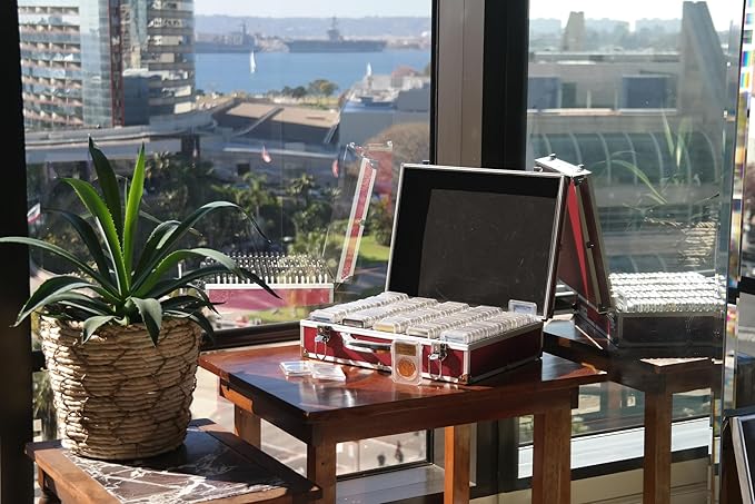 Ursae Minoris Elite Red Aluminum Box for 100 Certified or Certified-Style Coin Holders NGC, PCGS, ANACS, Elite, Lighthouse, BCW