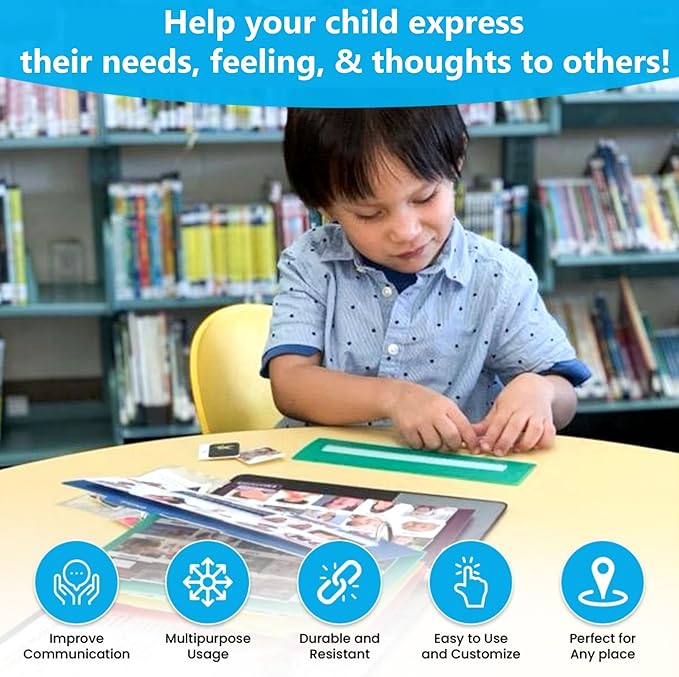 Smile4Autism Large 2"x2" Loose Visual Picture Cards, Receptive and Expressive Language, Speech Articulation Therapy, ASD, ADD, ADHD, Apraxia, & Stroke Patients
