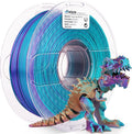AMOLEN Silk PLA 3D Printer Filament, Tri Color Purple/Blue Green/Burnt Orange PLA 1.75mm, Shiny Multi Color Change Filament 3D Printing PLA Filament for Most FDM 3D Printer, 1kg Spool(2.2lbs)