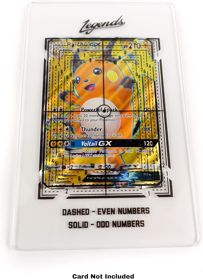 Legends Card Grading Centering Tool by Envy Born Games | Cleaning Cloth Kit Material for PSA - BGS