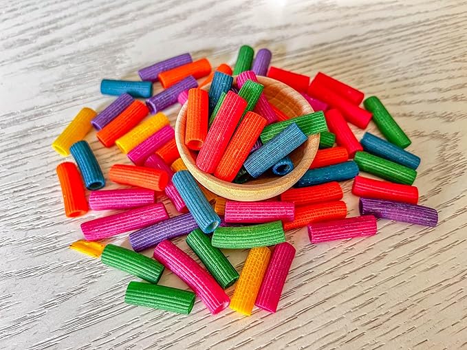 2 Cups of Rainbow Pasta Sensory Bin Filler for Sensory Table -