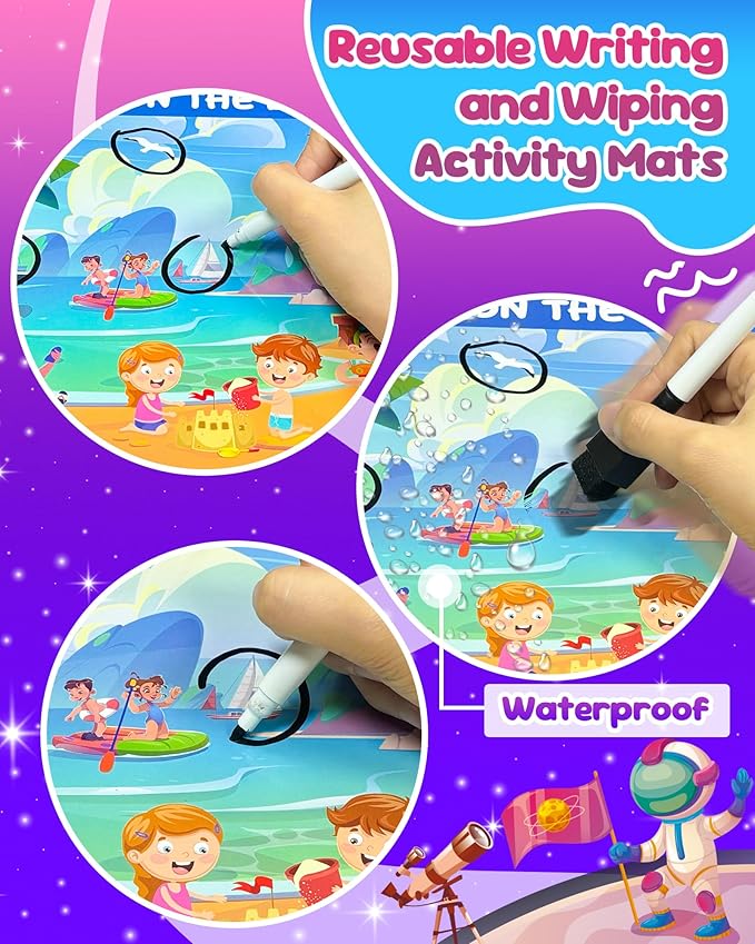 Search and Find Activity Books for Kids Ages 3-5, Car Airplane Travel Toys Games Activities for 3-5 4-8, Toddler Kid Road Trip Essentials, Preschool Learning Activities, Birthday Gifts for Boys Girls
