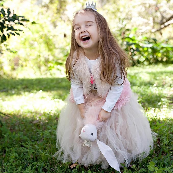MON AMI Princess Bunny Stuffed Doll - 18", Soft & Cuddly Plush Animal Doll for Kids of All Ages, Use as Toy or Room Décor