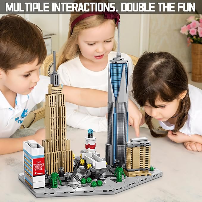 Architecture New York City，New York SkylineEmpire State Architecture Building Micro Mini Blocks Building Blocks Model Great Gifts for Kids and Adults