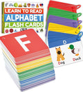 THE BAMBINO TREE Alphabet Flash Cards - Thick ABC Flash Cards for Kids Ages 3-6 - Lowercase & Uppercase Letter Recognition Learning Game