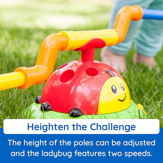 Fat Brain Toys 2-in-1 Musical Jump 'n Toss, Active Indoor/Outdoor Games for Kids Ages 4+, Fun Toys, Kids Activities