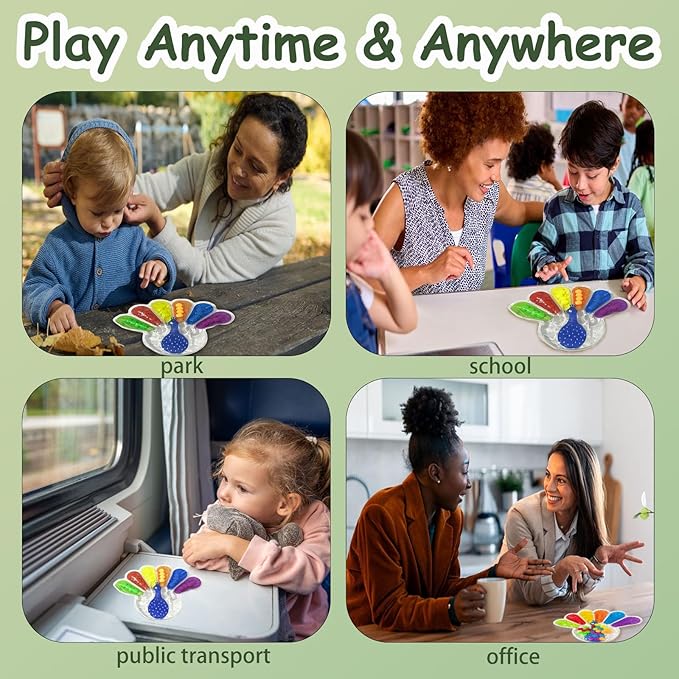 2PCS Color Sorting Sensory Toy, Fine Motor Skills Toys for Toddlers, Montessori Toys Preschool Learning Activitie, Sensory Activity Toy for Kids 3+ and Adults