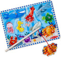 Melissa & Doug Magnetic Wooden Fishing Game and Puzzle With Wooden Ocean Animal Magnets