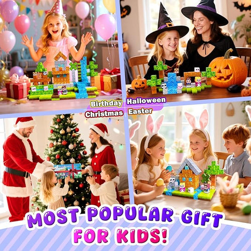 100PCS Magnetic Building Blocks for Kids: 1" Magnetic Cubes, Magnet Building Blocks for Kids Ages 8-12, Pixy Blocks STEM Toys for Boys & Girls,Christmas Birthday Gifts for Toddler Ages 3+