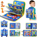 FREYBLI Toddler Busy Board, Montessori Toys for Boy Birthday Gift, Educational Quiet Activity Busy Book for Toddlers, Travel Toys for Airplane Car