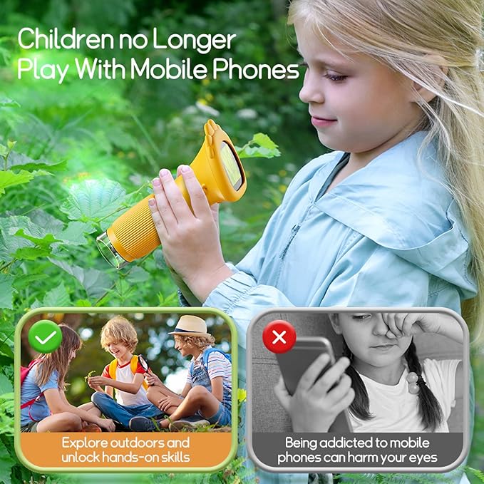Kids Microscope Pocket Microscope -1000X Portable Microscope for Kid | Photo and Video Mini Microscopes | 2'' Digital Little Scientist Microscopes for 3-10 Age Years Old Boys Girls Toys Gifts1