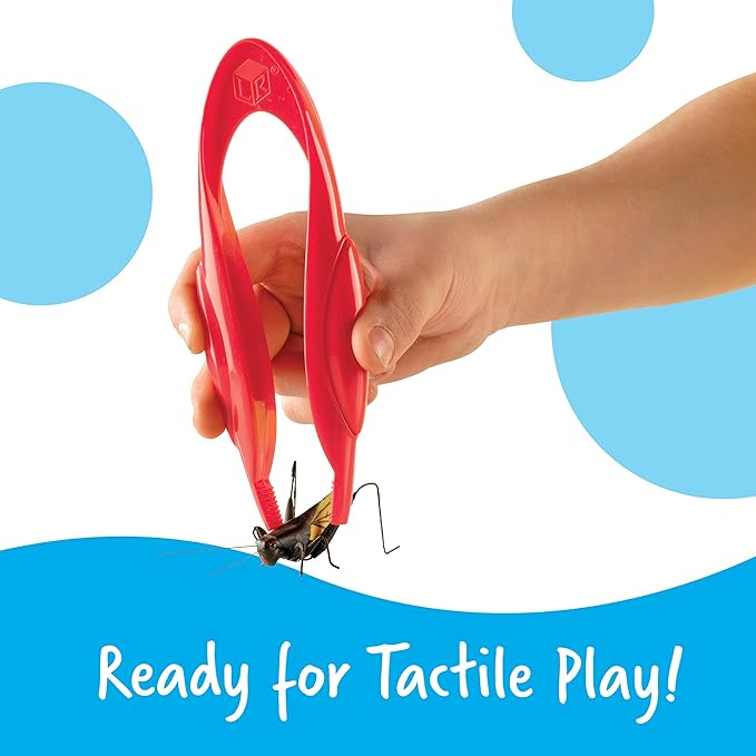 Learning Resources Jumbo Tweezers - Sensory Bin Tools , Water Table Toys, Montessori Grabber Tool, School and Teacher Supplies, Toddler Activities, Fine Motor, Daycare Essentials