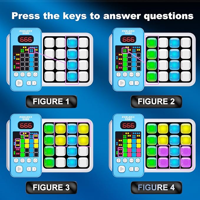 Logic Puzzle & Memory Game for Kids 3+, Tutorial Mode & LED Display – Interactive Brain Development Game for Family Fun & Gifts