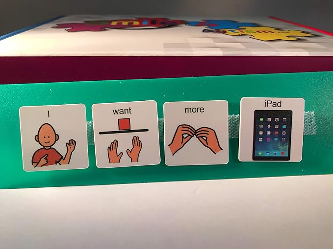 Smile4Autism Small 1.5"x1.5" Loose Visual Picture Cards, Receptive and Expressive Language, Speech Articulation Therapy, ASD, ADD, ADHD, Apraxia, & Stroke Patients. (Cartoon Icons 162 Pcs, Laminate)