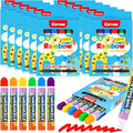 Crtiin 72 Pack Dot Markers Bulk, 6 Colors 12 Boxes Washable Dot Paint Markers for Kids Bingo Daubers Supplies Ideal for Activity Craft Kits Coloring Supplies Class Gift Art Party Favors
