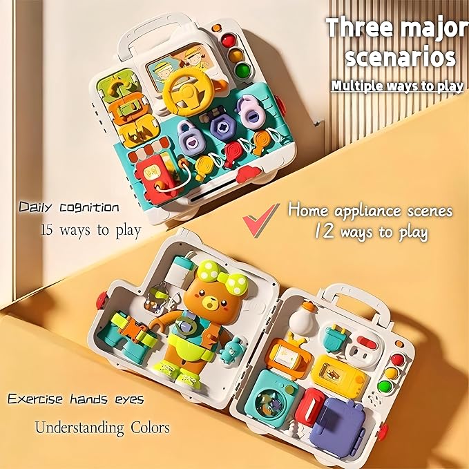 Montessori Toys for 1 Year Old,Baby Busy boardsensory for Toddlers 1-3,BabyEducational Learning 12-18 Months, Plane for Toddlers for one Year Old Boys and Girls Birthday Gifts
