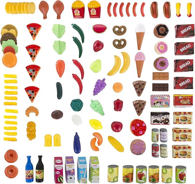 Pretend Play Assorted Food Set - Fresh, Boxed and Canned Food by Hey! Play!