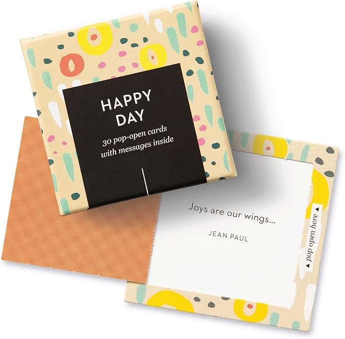 Compendium ThoughtFulls Pop-Open Cards — 2-Pack of Smile, Happy Day — 60 Pop-Open Cards, Each with a Different Message Inside