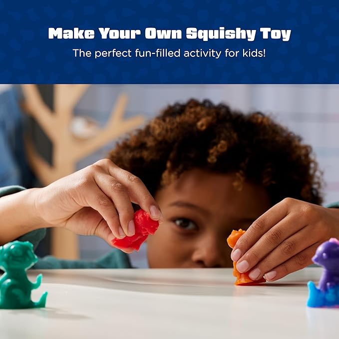Elmer's Squishies Mix and Match, DIY Squishy Toys, Kids Crafts, Creates 4 Mix and Match Characters, 24 Piece Kit (Pack of 4)