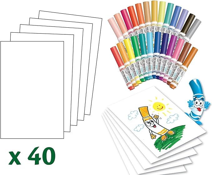 Crayola Pip-Squeaks Washable Marker Set (65ct), Holiday & Christmas Gifts for Kids, Coloring Set, Art Supplies for Kids, Drawing & Craft Kit, Travel Activity, 4+
