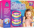 PURPLE LADYBUG Make Your Own Bracelet Making Kit for Girls - Creative Glitter Bracelet Craft Kit, DIY Jewelry-Making Set with Gemstones, Glitter & Tubes, Fun Craft Activity for Kids