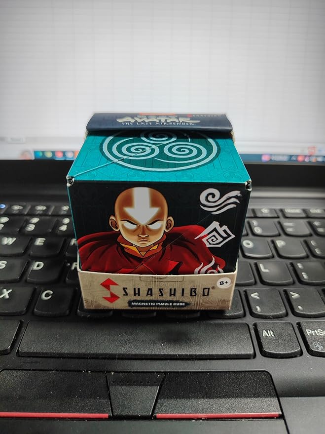 SHASHIBO Avatar The Last Airbender Shape Shifting Box - STEM Magnetic Fidget Cube That Transforms Into Over 70 Shapes, Download Fun in Motion Toys Mobile App (Air)