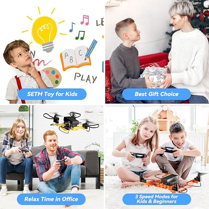 Mini Drone for Kids and Beginners,Creative 5-IN-1 DIY Drone Building Kits for Kids to Build Your Own Drones,5 Different Designs, Altitude Hold, 3D Flips,Easy to Build and Fly,Great Gifts for Boys&Girls to Enjoy Building,Flying and Fixing Fun
