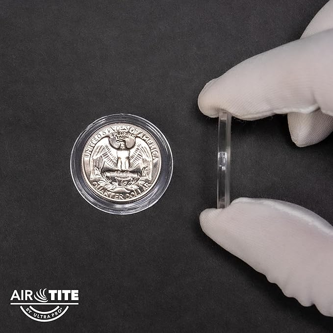 Air-Tite Holder A24 25ct Coin Holder/Coin Capsules - Protect & Display 24mm Collectible Coins, Direct Fit for Quarters, Clear and Durable Protection for Collectible Coins Preserve Your Quarter