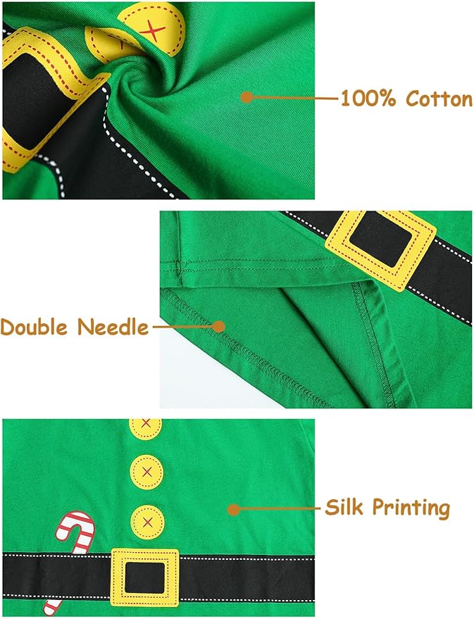 A&J DESIGN Pure Cotton Printed Pjs for 2-14 Years Kids, 2-Piece Long-Sleeved Pajamas Set