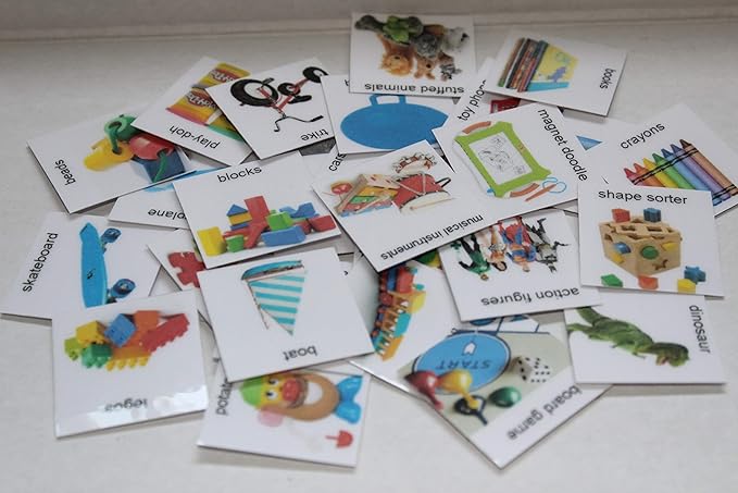 Smile4Autism Loose Visual Picture Cards, Receptive and Expressive Language, Speech Articulation Therapy, ASD, ADD, ADHD, Apraxia, & Stroke Patients