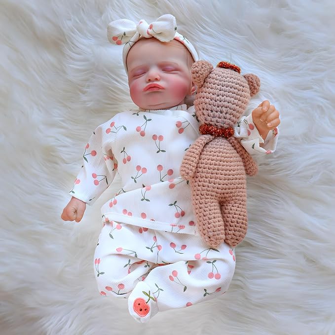 Realistic Reborn Baby Dolls-18 Inch Real Life Baby Dolls Girl Lifelike Baby Doll with Accessories for 3+ Years Old (Green)