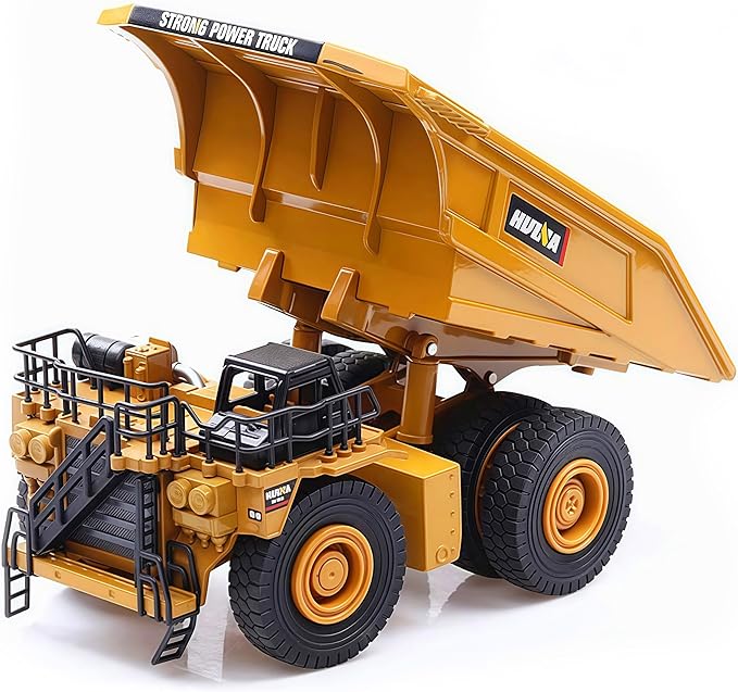 Gemini&Genius Dump Truck Toy for Kids, Alloy Construction Vehicle Toy 1:60 Scale Diecast Site Dumper Collectible Alloy Model Toys for Kids and Decoration for House