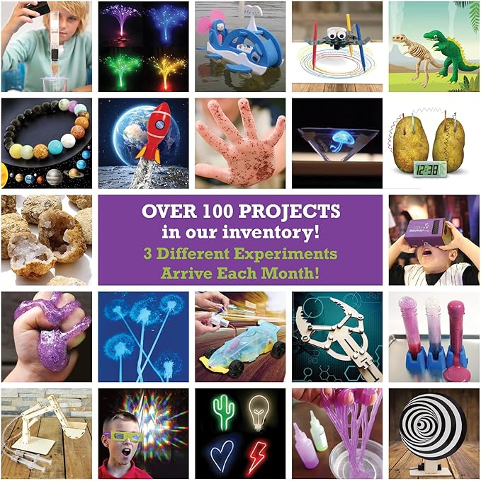3-Month Subscription | 3 Science Kits, 9 Hands-On STEM Projects | Educational Experiments & Activities for Kids Ages 7–12, Great Gift Idea