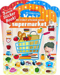 Benresive Reusable Sticker Book for Toddlers 2-4 Years, 3 Sets Travel Stickers for Kids, Waterproof Sticker Books for Toddlers 1-3, Crafts Activities for Todddlers 1-3 2-4 3-5