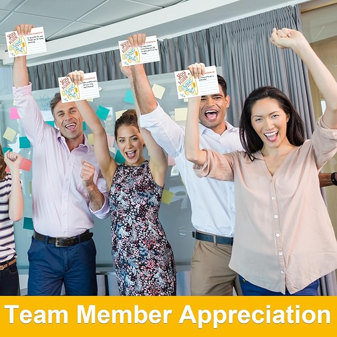 50Pcs Shout Out Card, Appreciation Cards for Teachers Students Employees Office Staff, Kudos Cards Team Classroom Good Behavior Incentive, Motivational Card for School or Workplace (Speaker)