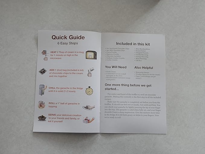 Chocolate Truffle Making Kit (Gift Idea, DIY Activity, Easy Intro to the Art of Chocolate Making). Fun for All Ages! Includes Recipes and Ingredients to make 18 Hand-Rolled Gourmet Chocolate Truffles