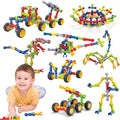 Kids Building Kit STEM Toys, 110 Pcs Educational Construction Engineering Building Blocks DIY Learning Set for Ages 3-10 Year Old Boys Girls, Best Gift for Children Creative Games Fun Play