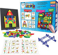 Magnetic Tangram Puzzle Learning Toy | 200 Patterns, 58 Big Magnetic Tangram Pieces with Board, Pattern Book & Display Stand | STEM Educational Toys for Kids Ages 4 5 6+ Years|Gifts for Girls & Boys