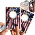 Coinhole Desktop Coin Bouncing Party Game Set | Tabletop Cornhole Board Game | Small Cornhole Travel Game Includes Coins