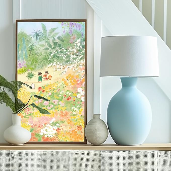 MOMIBOOK 1000 Piece Puzzle for Adults Jigsaw Puzzles of The Fragrance Here, Painting Image Wildflower Difficult Challenging Hard Impossible Puzzle Unique Funny Party Christmas Birthday Gifts
