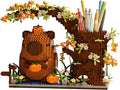 Capybara Building Blocks Set -1880PCS Cute Animals & Flowers Building Bricks Kit Kawaii Capybara Gifts Toy for Kids Age 6+, Capybara Stuff Pen Holder&Desk Organizer, Arts & Crafts for Boys Girls Adult
