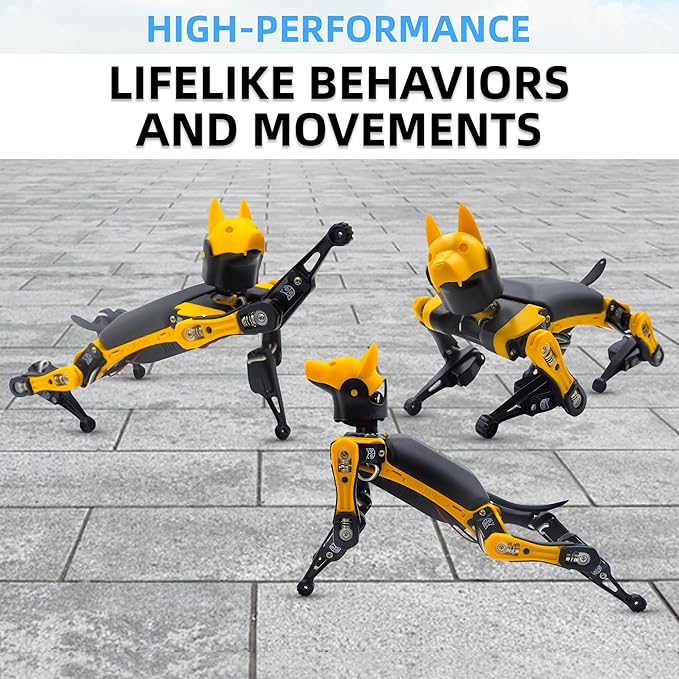 Petoi Robot Dog Bittle X V2 Alloy Servo (Construction) | Robotics Kit | Coding Smart Robot Kit, Voice Control, Programmable Quadruped Robot, Open Source, STEM & Robotics Education