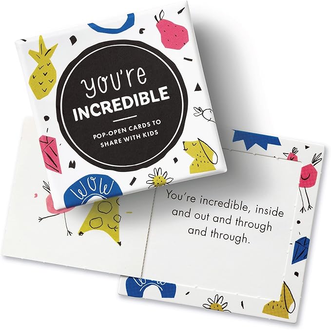 Compendium ThoughtFulls for Kids – 4-Pack of You Matter So Much, I Love You, You’re Incredible, You’re Amazing – 120 Pop-Open Cards to Share with Kids, Each with a Different Inspiring Message Inside