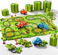 48PCS Puzzle Race Track Car Set Toys for Kids Boys, Floor Puzzle Car Tracks for Boys Ages 3-5 4-6, Toddler Toys Gifts for 3 4 5 Year Old Kids, Ideal 3 4 5 6 Year Old Birthday Gifts