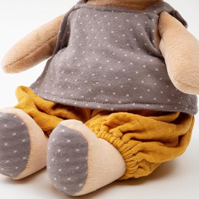 7" Organic Cotton Plush Toys, Plush Bear Stuffed Animals Soft Cuddly Toy for Babies and Toddlers