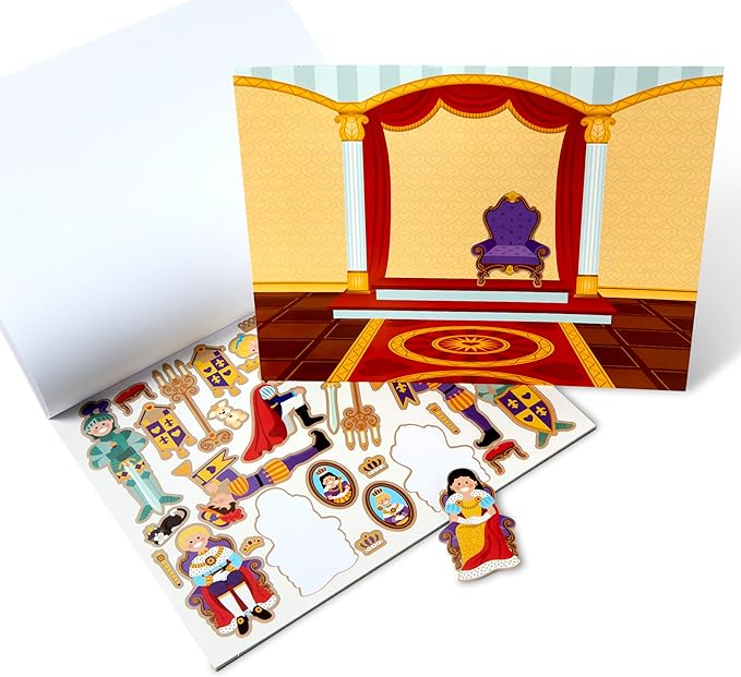 Melissa & Doug Reusable Sticker Pad: Princess Castle - 200+ Stickers and 5 Scenes