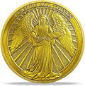 Christian Challenge Coin - Philippians 4:13 Angel Radiance Religious Coin for Faith & Strength | Ideal Christian Gifts for Men & Women Celebrating Faith and Strength (with Transparent Shell）